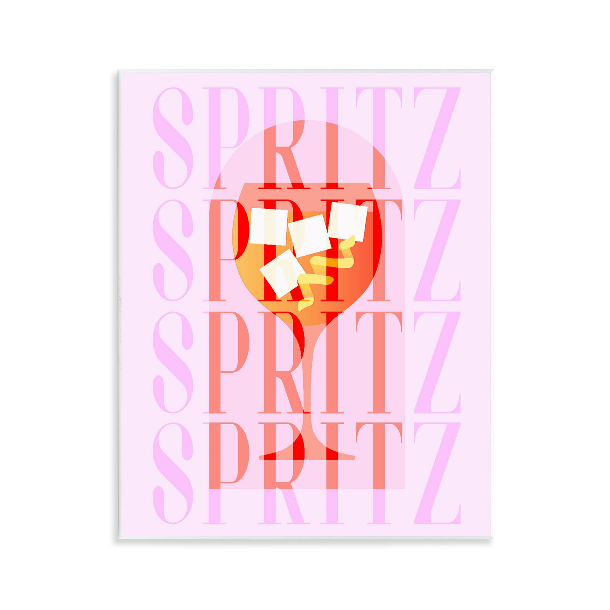 Retro Pastel Spritz Wall Plaque Art, design by Lil' Rue