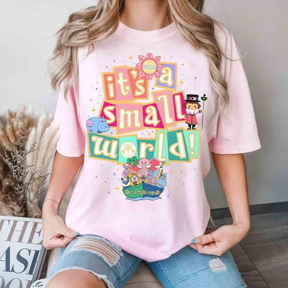 Retro Patel Fantasyland Park It's A Small World T-Shirt, Disney Dreams, Disneyland Family Matching Tee, WDW Vacation Shirt