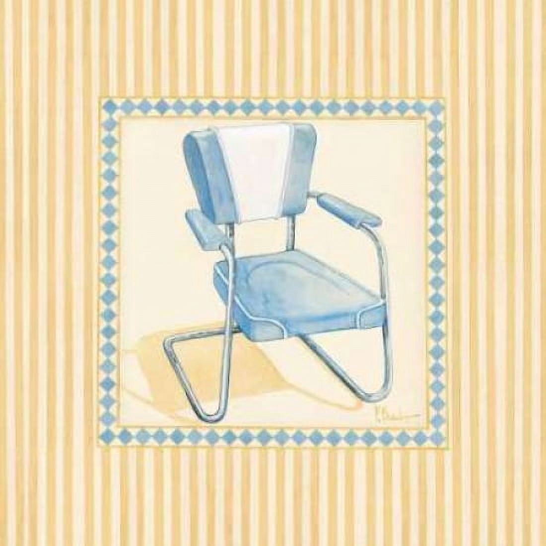 Retro Patio Chair III Canvas Art - Paul Brent (24 x 24)