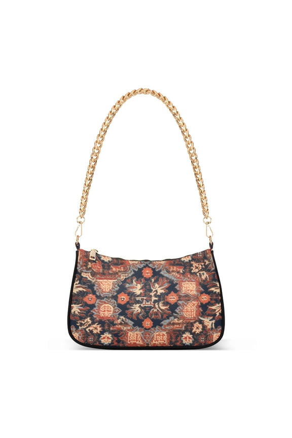 Retro Pattern RusticWomen Small Shoulder Bag Crossbody Tote Hobo Bags Purse Clutch Handbags with Chain Strap for Women