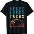 thumbnail image 1 of Retro Peace Love Tacos Tshirt Funny Food Cinco De Mayo Shirt T-Shirt Black Medium, 1 of 4