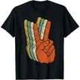 thumbnail image 1 of Retro Peace Vintage Shirt 60's 70's Hippie Gift T-Shirt, 1 of 4