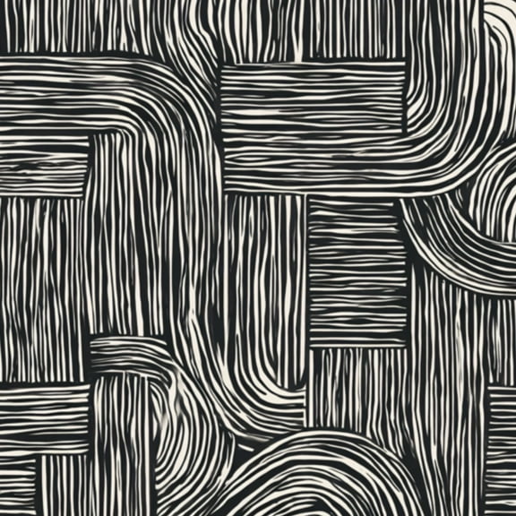 Retro Peel and Stick Wallpaper Abstract Black White Wood Grain Curved Linear Stripes Wall Mural 23.6in x 9.8ft Self Adhesive Removable Wall Paper Renter Friendly Wallpaper for Bedroom Cabinets