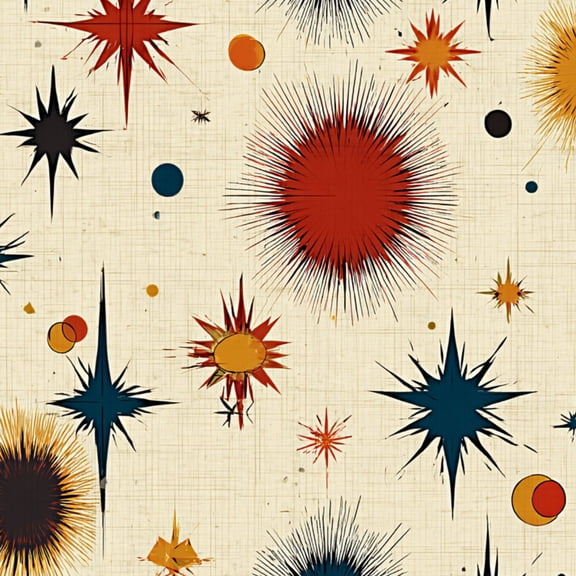 Retro Peel and Stick Wallpaper Abstract Retro Mid Century Modern Colorful Spikes Wall Mural 23.6in x 9.8ft Self Adhesive Removable Wall Paper Renter Friendly Wallpaper for Nursery Bedroom Cabinets