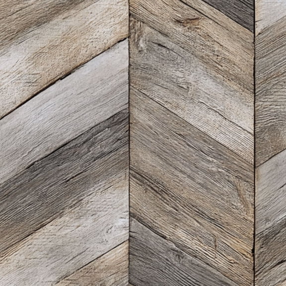 Retro Peel and Stick Wallpaper Rustic Herringbone Light Dark Wood Tones Wall Mural 17.7in x 9.8ft Self Adhesive Removable Wall Paper Renter Friendly Wallpaper for Nursery Bedroom Cabinets