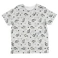 thumbnail image 1 of Retro Penguin Pattern All Over Toddler T Shirt White 4T, 1 of 2