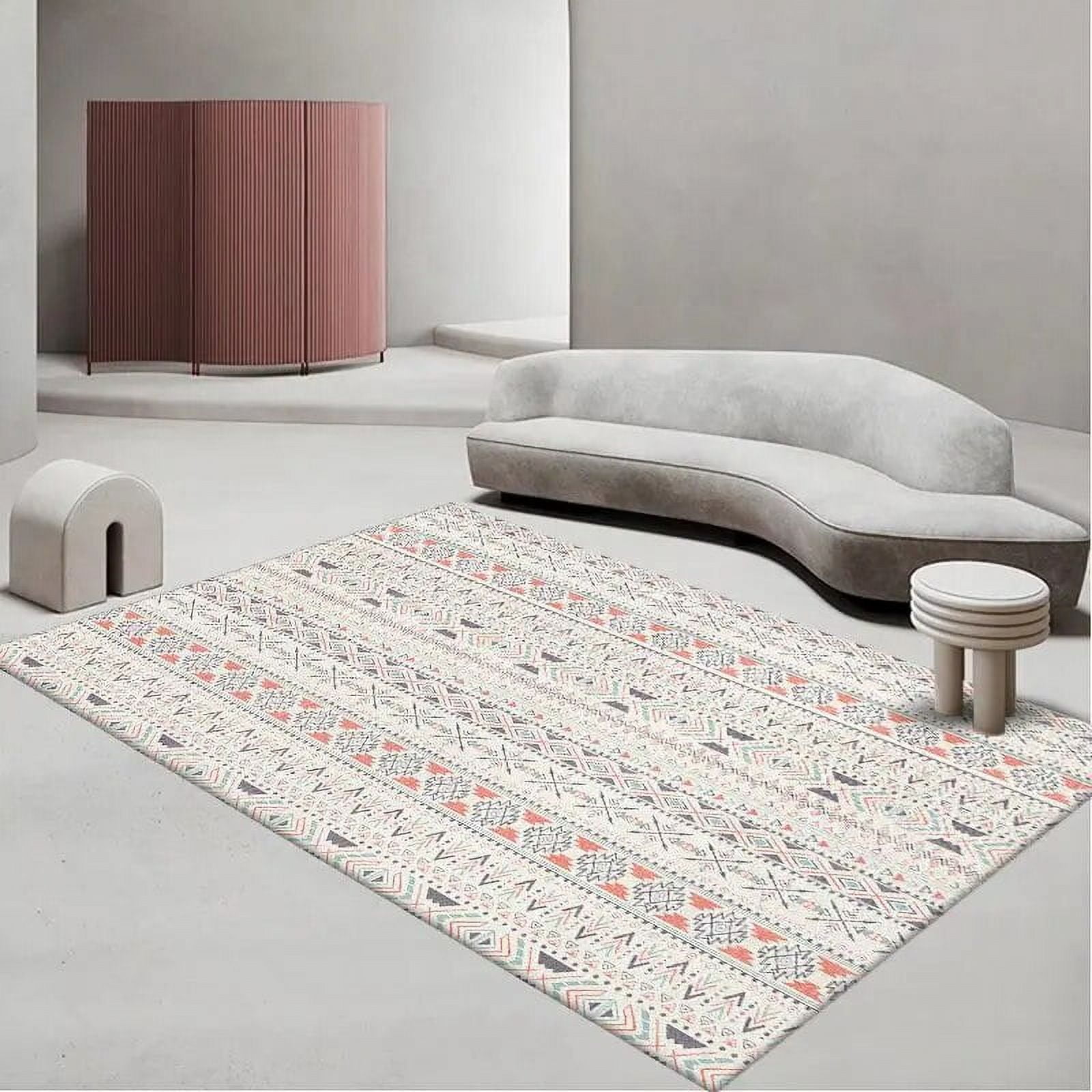 Retro Persian Carpet for Living Room Luxury Bohemia Room Decoration Soft Mats Flannel Bedroom