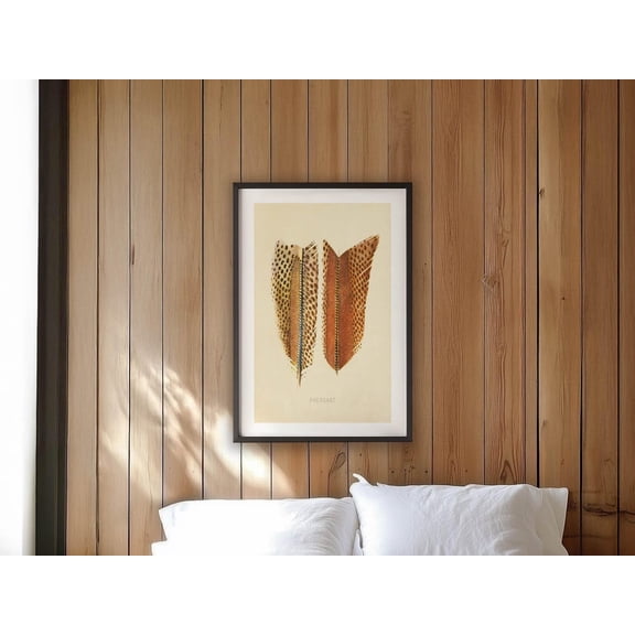 Retro Pheasant Hunting Wall Art, Unframed Paper Print Size 8x12