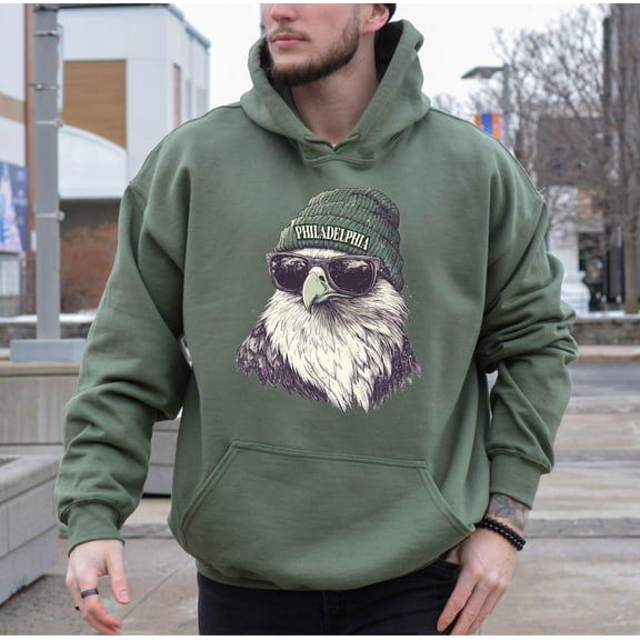 Retro Philadelphia Football Hoodie: 90s Eagle Wear