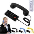 thumbnail image 1 of Retro Phone Handset, 2026 New Retro Phone Handset for iPhone & Android, Wired & USB Mobile Phone Receiver for Comfortable Calls, Video Conferences, Meetings - Blue, 1 of 6
