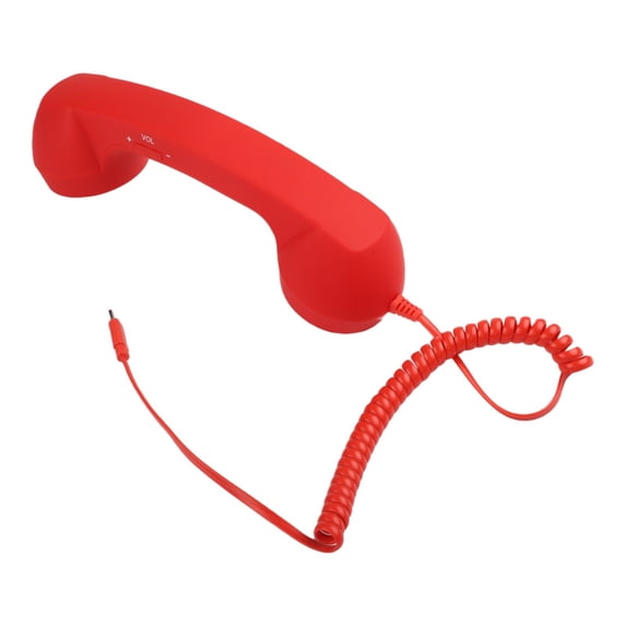 Technical Audio Receiver Retro Phone Handset,Wired USB-C Landline-Style Receiver With -Clear ...