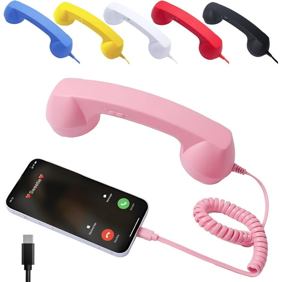 Retro Phone Handset for Iphone, Handset for Cell Phone, Old School Phone for Cell Phone