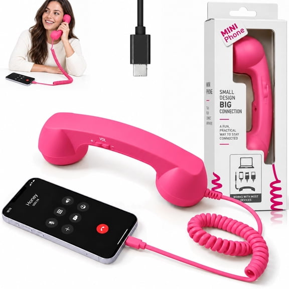 Retro Phone Handset for iPhone, Retro Ring Phone
