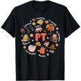 thumbnail image 1 of Retro Physical Therapy PT Fall Vibes Autumn Thanksgiving T-Shirt, 1 of 4