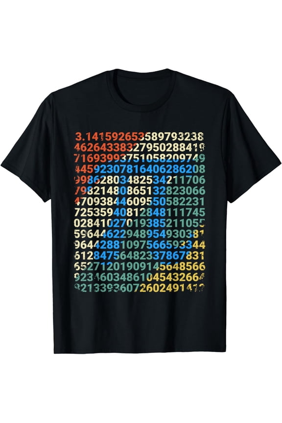 Retro Pi Math Vintage Nerd Mathematician Gift T-Shirt