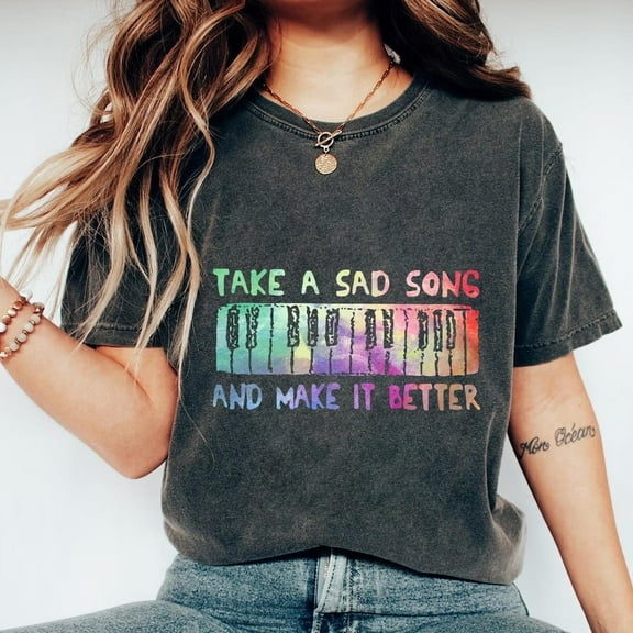 Retro Piano Keys T-Shirt: Inspirational Music Lover Tee TSHIRT All Size S-5XL