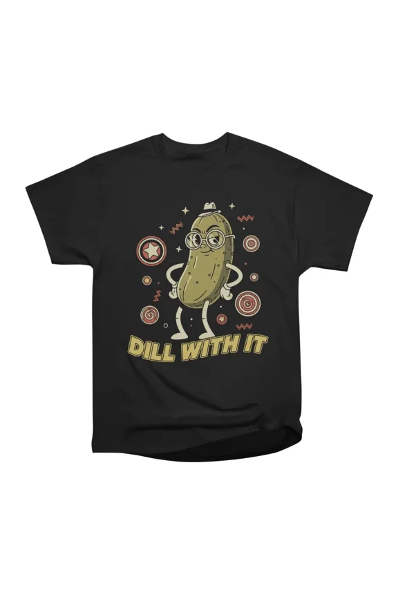 Retro Pickle With Attitude T-Shirt Tee Gift For Him Merch For Her Apparel For Friend
