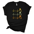 thumbnail image 1 of Retro Pickleball Player Heartbeat T-Shirt, Unisex Adult Crew Neck Shirt, Junior Fit T-Shirt, 1 of 9