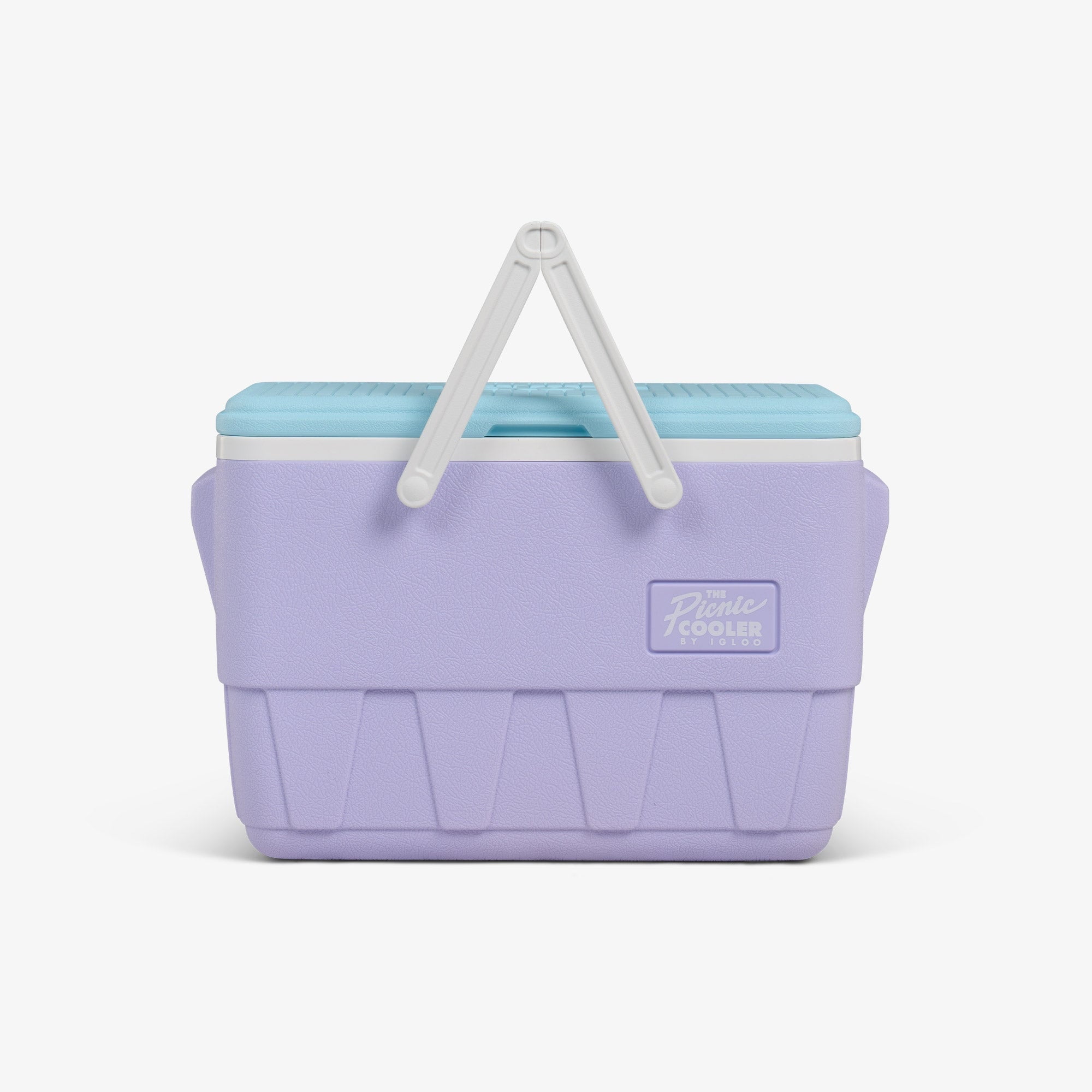 Retro Lilac and Blue Hard Sided Picnic Cooler