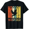 thumbnail image 1 of Retro Pigeons Whisperer Carrier Pigeons Breeder T-Shirt, 1 of 4