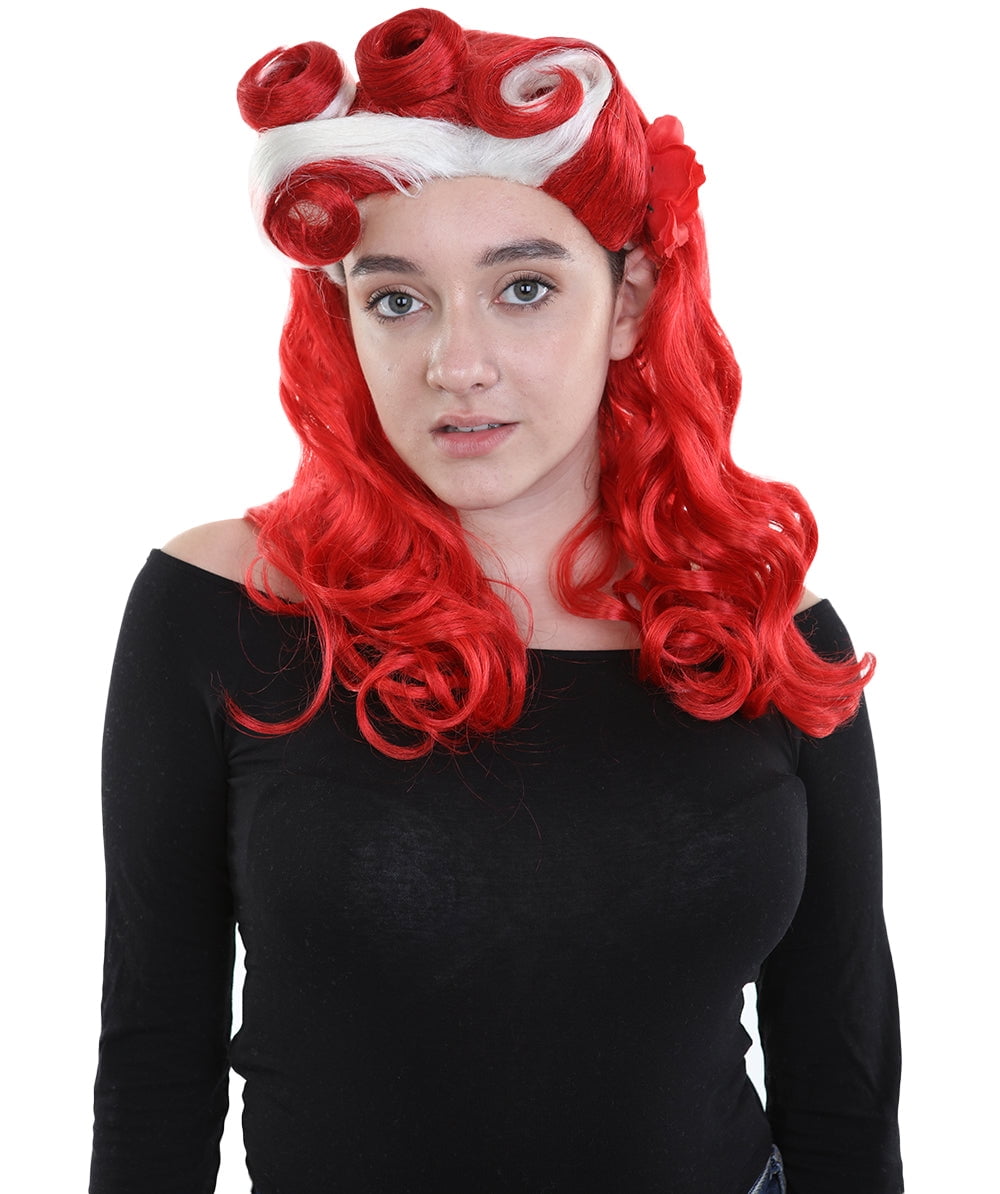 Retro Pin Up Womens Wig Party Ready Fancy Cosplay Halloween Wig
