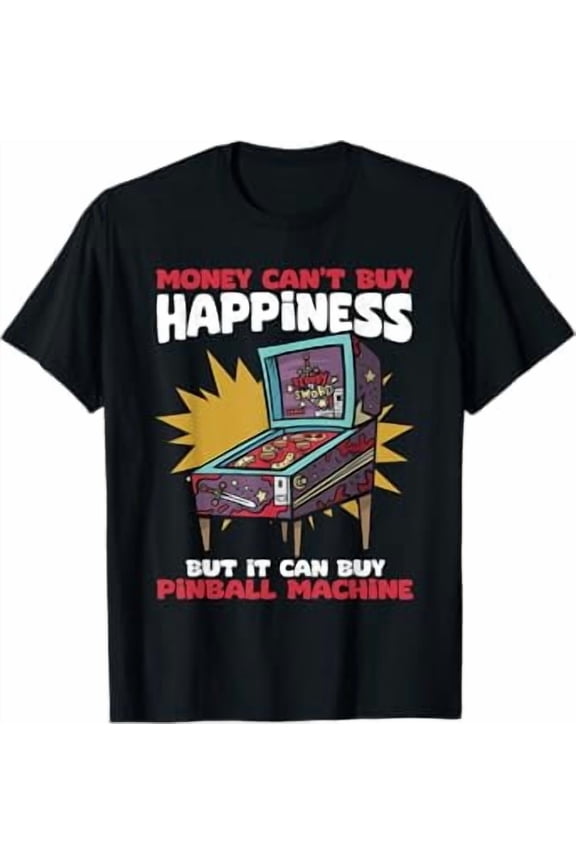 Retro Pinball Arcade Machine Pinball Wizard Pinball Player T-Shirt