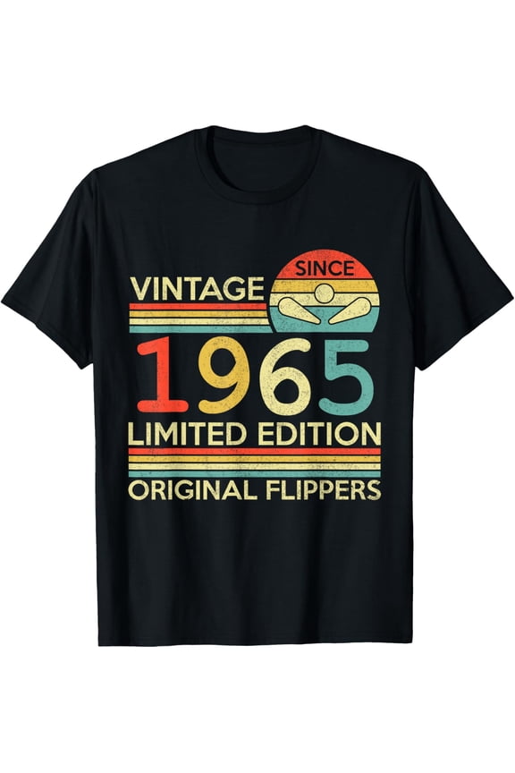 Retro Pinball Machine Limited Edition 1965 Birthday Tee T-Shirt