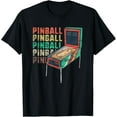 thumbnail image 1 of Retro Pinball Machine T-Shirt Women Men Gamer Geek Vintage T-Shirt, 1 of 4