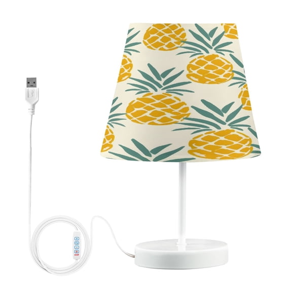 Retro Pineapples Desk Lamp LED Table Nightstand Lamps with 3 Color Temperatures for Home Bedroom Living Room Decor 8x12
