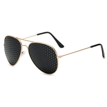 Retro Pinhole Sunglasses Small Holes Eyeglasses Eyesight Improver Glasses Unisex