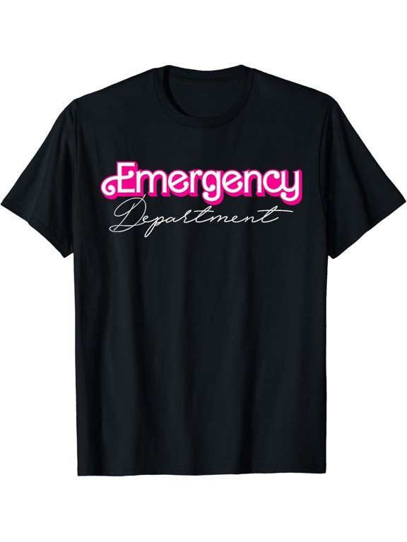 Retro Pink Emergency Department Nurses Er Doctor T Shirt