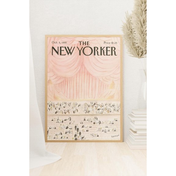 Retro Pink Opera Magazine Cover Unframed Paper Print