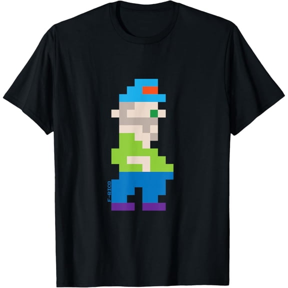 Retro Pixel Art Character 8-Bit #2 By F-Rico T-Shirt