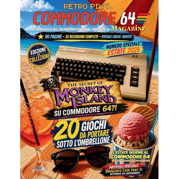Retro Pixel Magazine - Commodore 64 Retro Pixel - Commodore 64 Magazine: Numero 5 - Luglio/Agosto 2026: Speciale Estate 2026, Book 5, (Paperback)