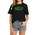 thumbnail image 1 of Retro Pixel Golf Clock - It'S Always Golf O'Clock Versatile Short Sleeve Shirts for Women with Unique Prints, 1 of 5