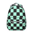 thumbnail image 1 of Retro Plaid Student Backpack - Waterproof Lightweight Daypack with Spinal Support & Stylish Farmhouse Print for Teens, 1 of 6