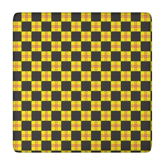 Retro Plaid Tablecloth with Vintage Checkered Design, Striped and Checkered Fusion Pattern, Colorful and Geometric Table Cover for Dining