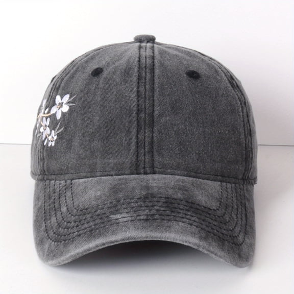 Retro Plum Blossom Baseball Cap Adjustable Snapback, Lightweight Breathable Unisex Hat for Outdoor Sports & Streetwear, Multiple Colors, Casual Headwear, Sophisticated Accessory, Intrica