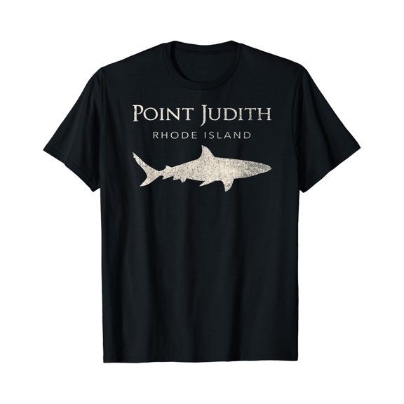 Retro Point Judith RI Shark T-Shirt