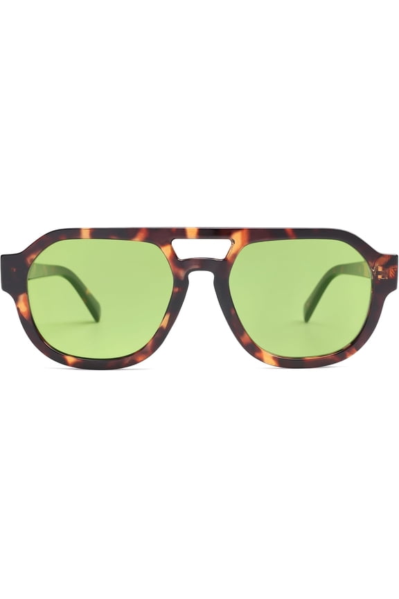 Retro Polarized Aviator Sunglasses Womens Vintage Shades Trendy Stylish Sunnies SJ2343