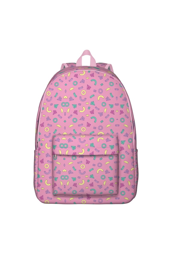 Retro Polka Dot Aesthetic School Backpack, Classic Dot Pattern with Vintage Vibes and Colorful Geometric Design