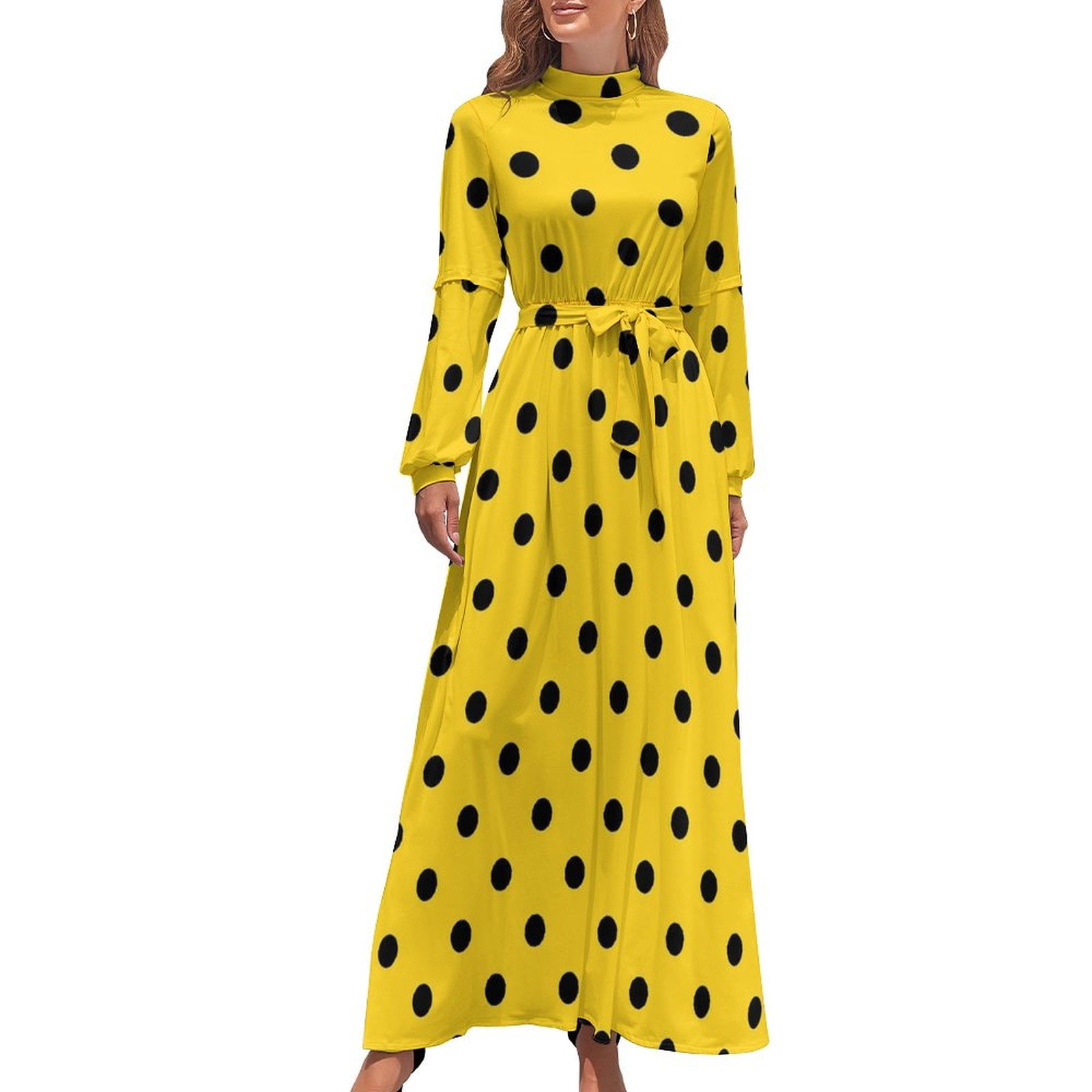 yellow dress black polka dots Wyeth 6 Drawer Dresser - Dark Carbon main image 1
