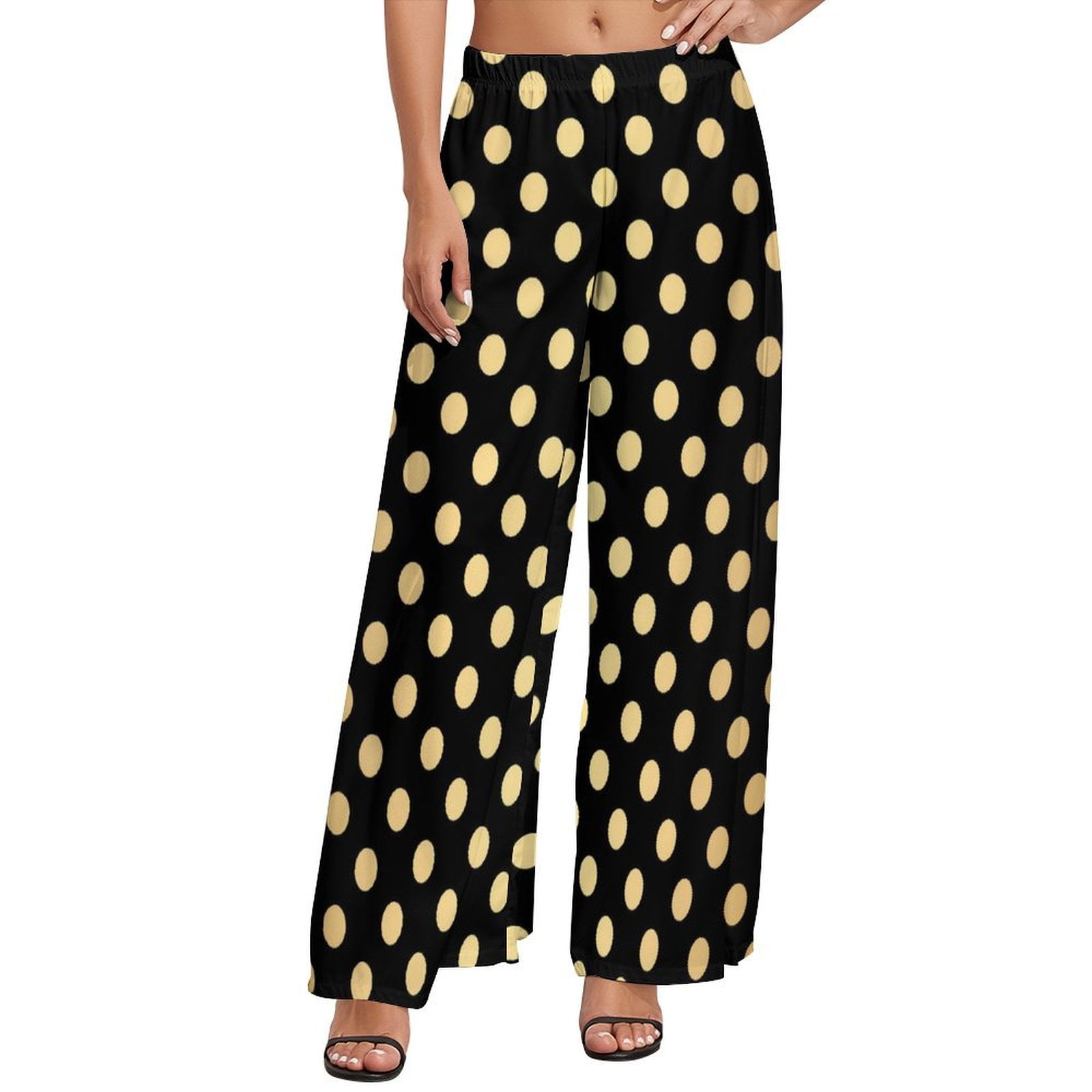 国旗柄 world pattern vintage pants Printed Wide-Leg Pants – Venti