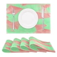 thumbnail image 1 of Retro Polygonal Design Reversible Placemat Non Slip Coffee Mat 18x12 Inch for Dining, Kitchen, Coffee, 1 of 9