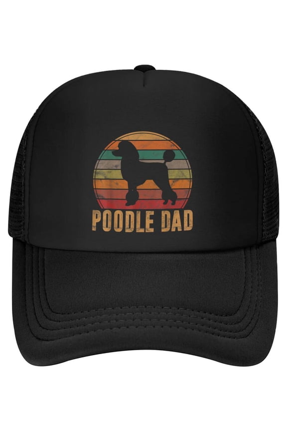 Retro Poodle Dad Dog Owner Pet Poodle Father Baseball Cap