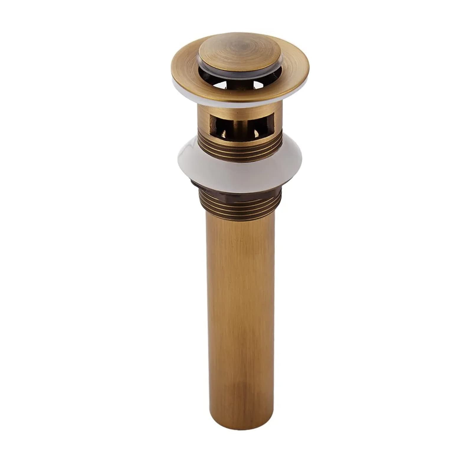Retro Popup Sink Drain Stopper Click Clack Drain Universal Bronzed