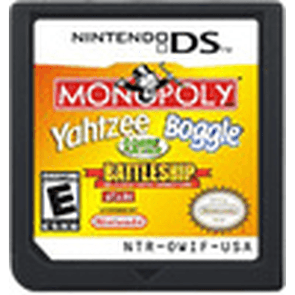 Retro Portable 4-in-1 Casual Board Game Collection Handheld Game Cartridge, Vintage NTSC US Classic Card Brand New