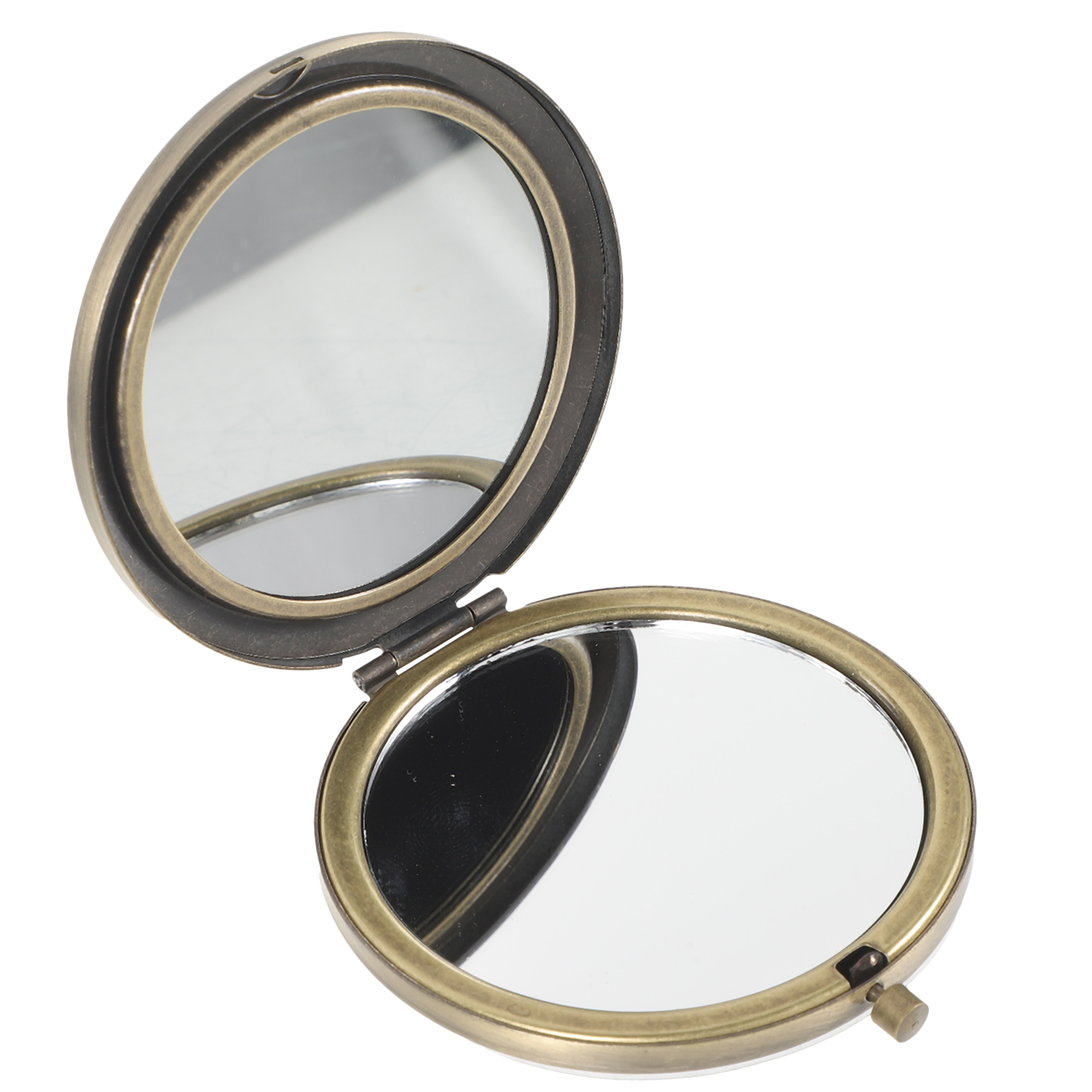 Retro Portable Double Sided Mirror Handheld Travel Compact Cute Mirrors