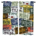 thumbnail image 1 of Retro Poster Design Car Tool Curtains For Living Room Bedroom Window Treatment Home Decoration Drapes Kitchen Curtain, 1 of 7