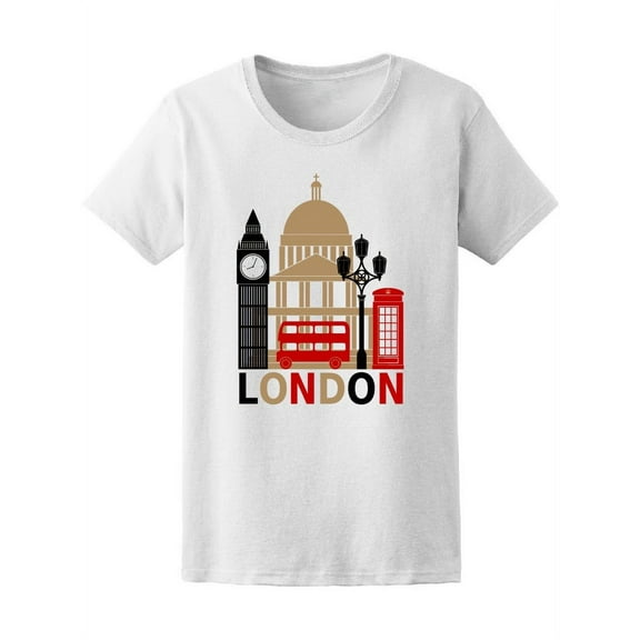 Retro Poster Of London City Tee Women's -Image by Shutterstock